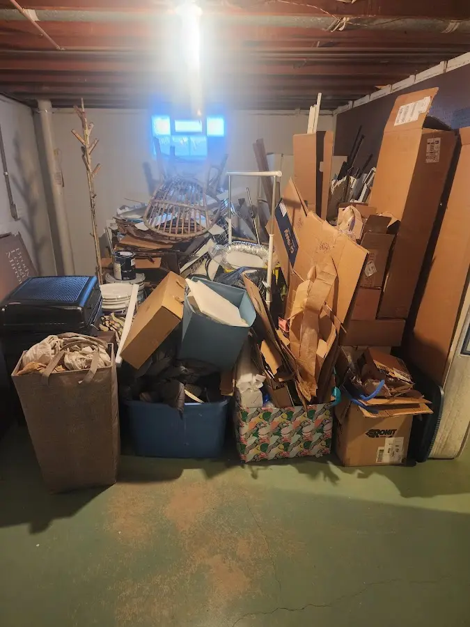 Roll-off dumpster container at job site for Yard Waste Dumpster Rental in Venus